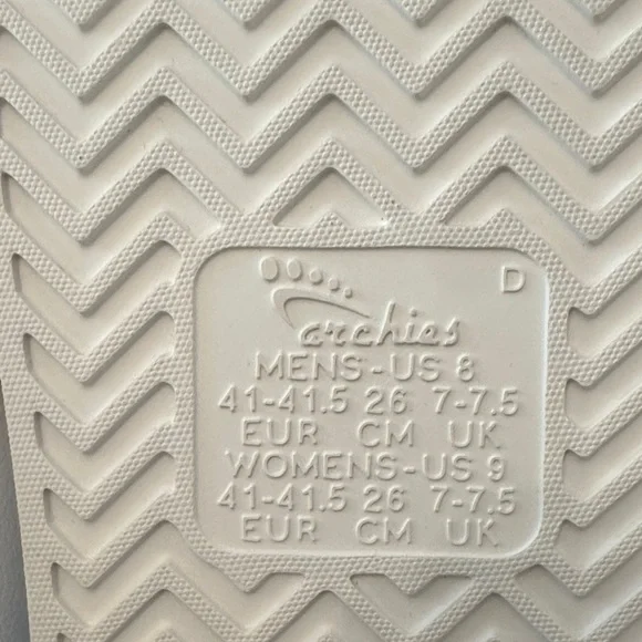 Archie’s white Slide Sandals ( NEW ) - Picture 7 of 8